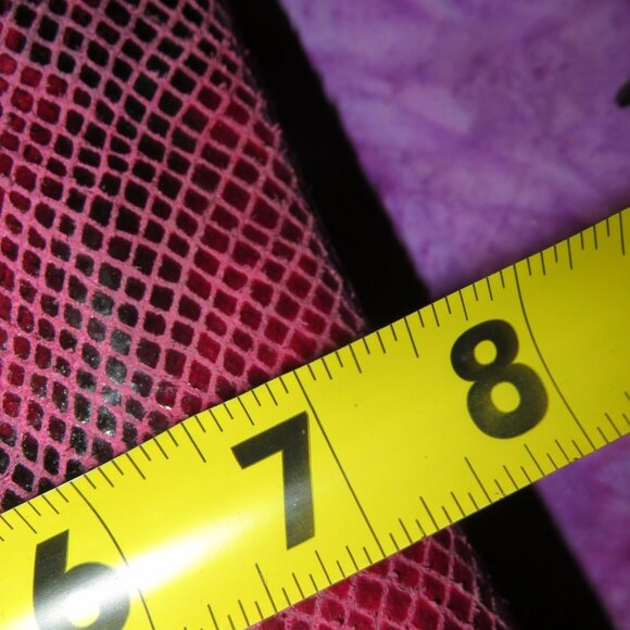 Coach Raspberry Python Embossed Leather Crossbody Messenger Bag in Red Raspberry - Picture 9 of 9